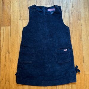 Vineyard Vines girls 2T navy cotton corduroy dress, excellent condition